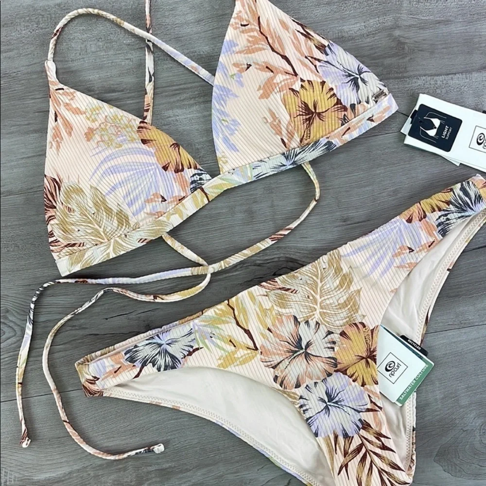 ☀️RIP CURL☀️ PARADISE CALLING X BACK PARADISE CALLING CHEEKY BIKINI SET